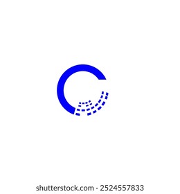 Pixel Letter C Logo Design Template