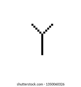 pixel letter y