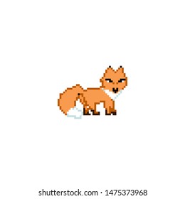pixel little game red fox