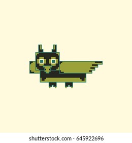 Pixel little owl