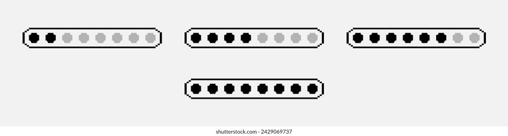 Pixel loading bar in game 8bit
