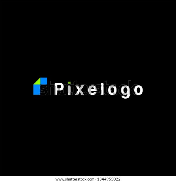 Pixel Logo Design Inspiration Stock Vector Royalty Free 1344955022