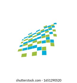 pixel logo design modern template