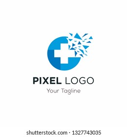 Pixel Logo Design Template