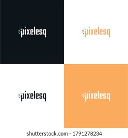 Pixel Logo, represents pixels or Technology, Graphics