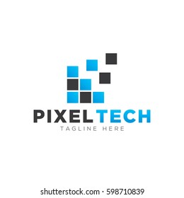 Pixel logo template