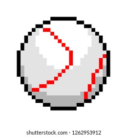 Pixel look art vector baseball ball