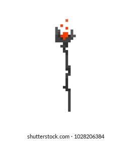 Pixel mage staff for games and websites