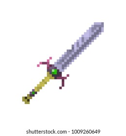 Pixel magic sword for games and websites