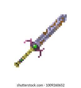 Pixel magic sword for games and websites