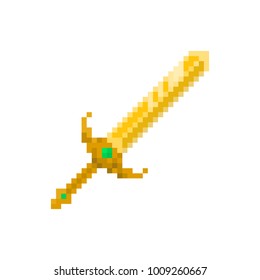 Pixel magic sword for games and websites