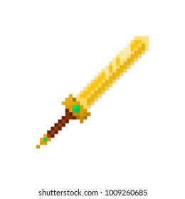 Pixel magic sword for games and websites