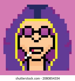 pixel man vector, funny man vector
