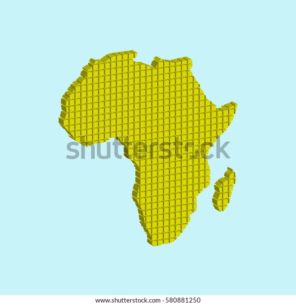 Pixel Map Africa Vector Illustration Abstract Stock Vector Royalty Free 580881250 Shutterstock 9652
