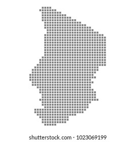 Pixel Map Chad Vector Dotted Map Stock Vector (Royalty Free) 1023069199 ...