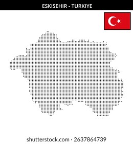 Pixel map of Eskisehir Turkey