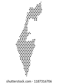 Pixel Map of Israel