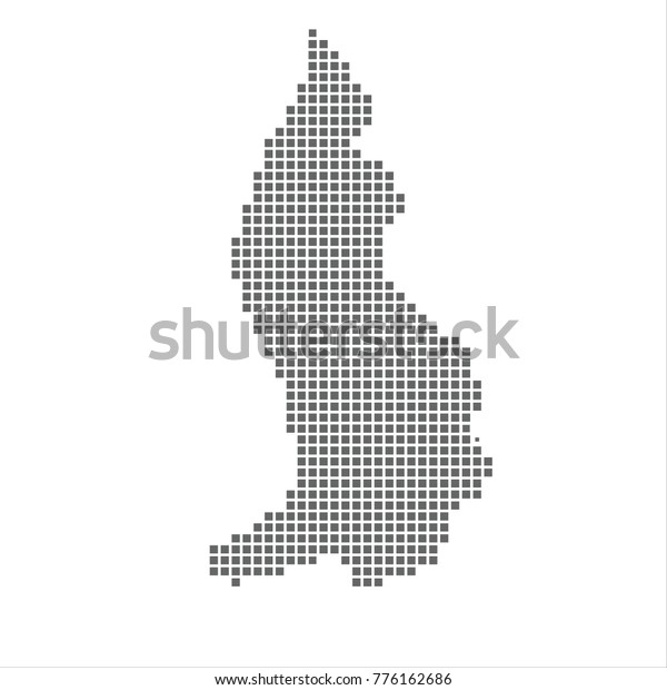 Pixel Map Liechtenstein Vector Dotted Map Stock Vector (Royalty Free ...