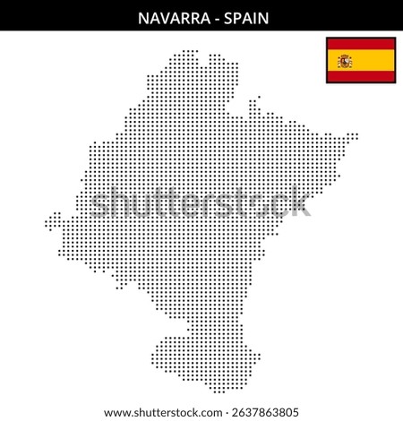 Pixel map of Navarra's regions