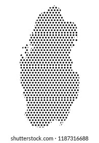 Pixel Map of Qatar
