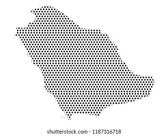 Pixel Map Saudi Arabia Stock Vector (Royalty Free) 1187316718 ...