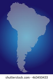 The Pixel Map of South America 