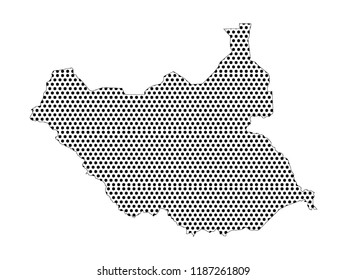 Pixel Map of South Sudan