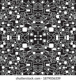 Pixel maze pattern. Pixel art 8 bit