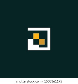 Pixel Media Icon Modern Abstract Logo