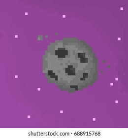 Pixel meteorite for games and applications