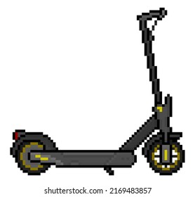 pixel minimal icon electric scooter