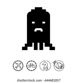 Pixel monster icon