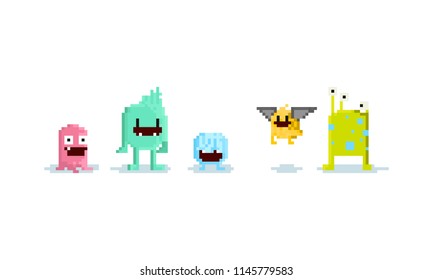 Pixel Monster.8bit Character.