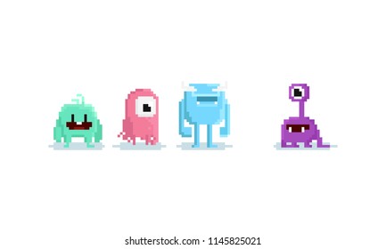 Pixel Monster.8bit Character.