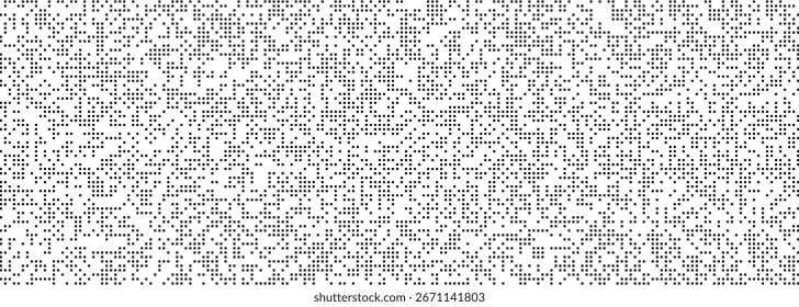 Fondo de mosaico de píxeles en blanco y negro. Diseño de gradiente minimalista con Elementos geométricos aislados. Ilustración vectorial.