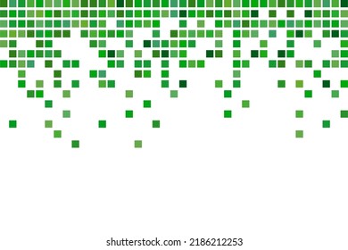 Pixel Mosaic. Pixel Decay Illustration. Falling Pixels. Abstract Background.