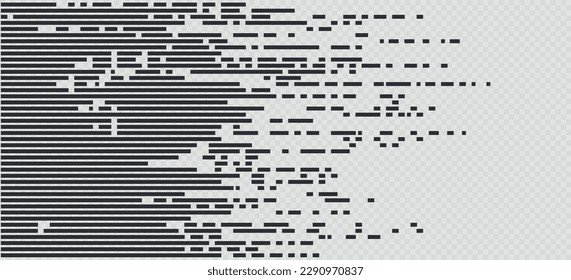 Mosaico de píxeles. Ilustración de caries de píxeles. Píxeles que caen. Antecedentes abstractos.