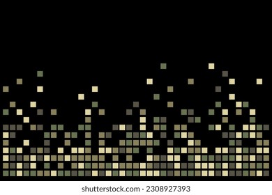 Pixel-Mosaik. Pixel-Zerfallsgrafik. Fallende Pixel. Abstrakter Hintergrund.
