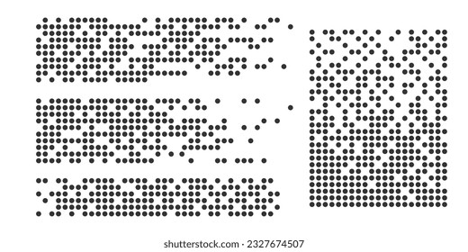 Pixel mosaic. Pixel decay illustration. Falling pixels. Abstract background.