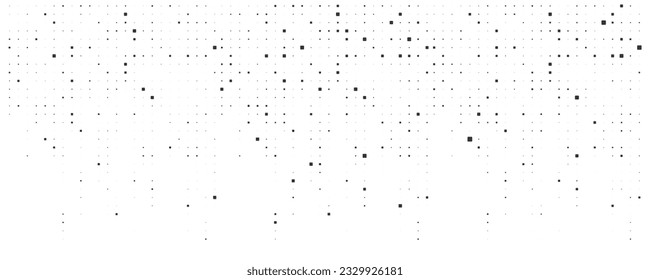 Pixel mosaic. Pixel decay illustration. Falling pixels. Abstract background.