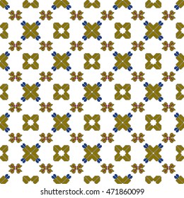 pixel mosaic in the form of an abstract floral pattern. seamless texture. vector illustration. for fashion design, textile, home of embroidery