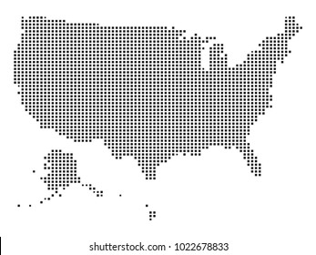 Pixel Art Map Of United States Stock Vectors Images Vector Art