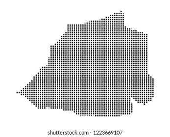 Pixel mosaic Map of Vatican City on white background. for your web site design map logo, app, ui, Travel vector illustration eps10.
