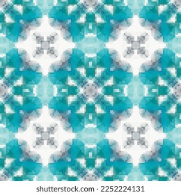 Diseño de patrones sin fisuras de mosaico de píxeles, Diseño textil de repetición. Impresión de tejido