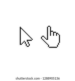 Pixel mouse cursors. With a shadow.