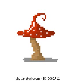 Pixel mushroom for games and websites