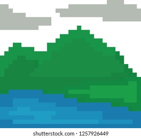 Pixel Nature Stock Vector (Royalty Free) 1257926449 | Shutterstock