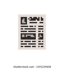 Pixel newspaper for games and websites