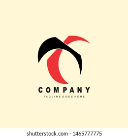 Pixel and Numerical Code · red black tree and Letter X logo design company brain