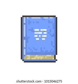 Pixel old magic book for games and websites